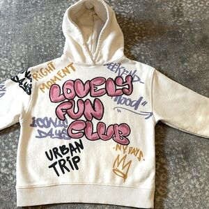 ZARA GRAFFITI SWEATSHIRT SIZE 8 KIDS